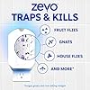 Zevo Flying Insect Trap Refill Cartridges for Fruit Flies & Gnats, 4 Count | Fits Zevo MAX & Zevo Flying Insect Trap, Catches House Flies, Gnats & Fruit Flies 24/7, No Added Fragrance or Dyes