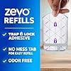 Zevo Flying Insect Trap Refill Cartridges for Fruit Flies & Gnats, 4 Count | Fits Zevo MAX & Zevo Flying Insect Trap, Catches House Flies, Gnats & Fruit Flies 24/7, No Added Fragrance or Dyes