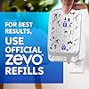 Zevo MAX Bug Catcher and Gnat & Fruit Fly Trap Indoors, 1 Base & 2 Refills | Fits 2x More Bugs Than Original Zevo Trap, Catches House Flies, Gnats & Fruit Flies 24/7, Blue & UV Light, No Insecticides