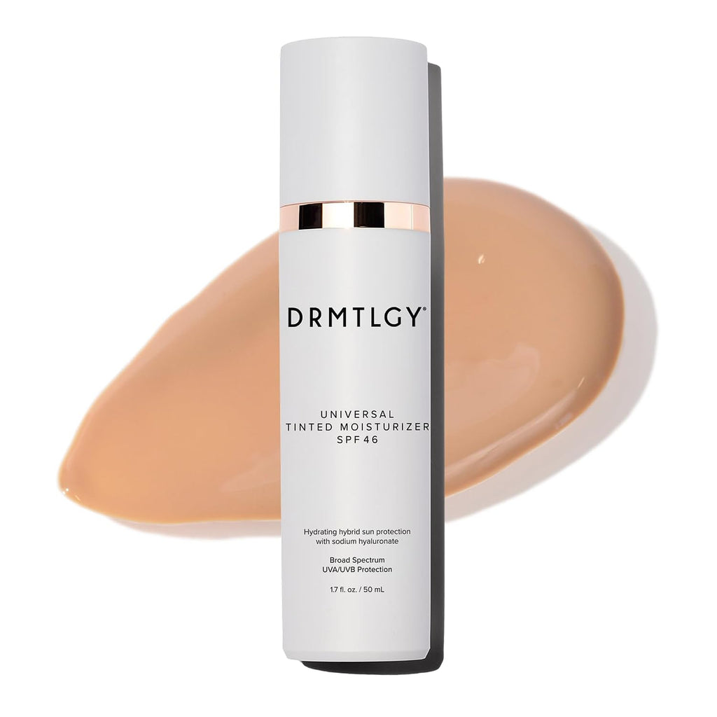 DRMTLGY Universal Tinted Moisturizer SPF 46, Dewy Tinted Sunscreen
