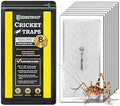 MaxGuard Extra Large Cricket Traps (8 Traps) | Non-Toxic Extra Sticky Glue Board Pre-Baited Cricket Attractant Trap & Kill House Crickets, Insects, Spiders, Bugs